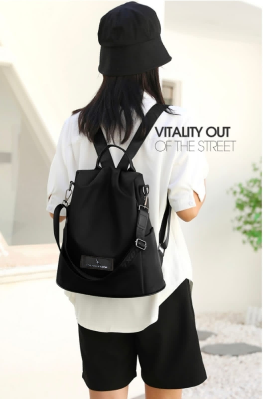 New Branded Stylish KANGROO Twin One Backpack and Crossbody Bag For Women