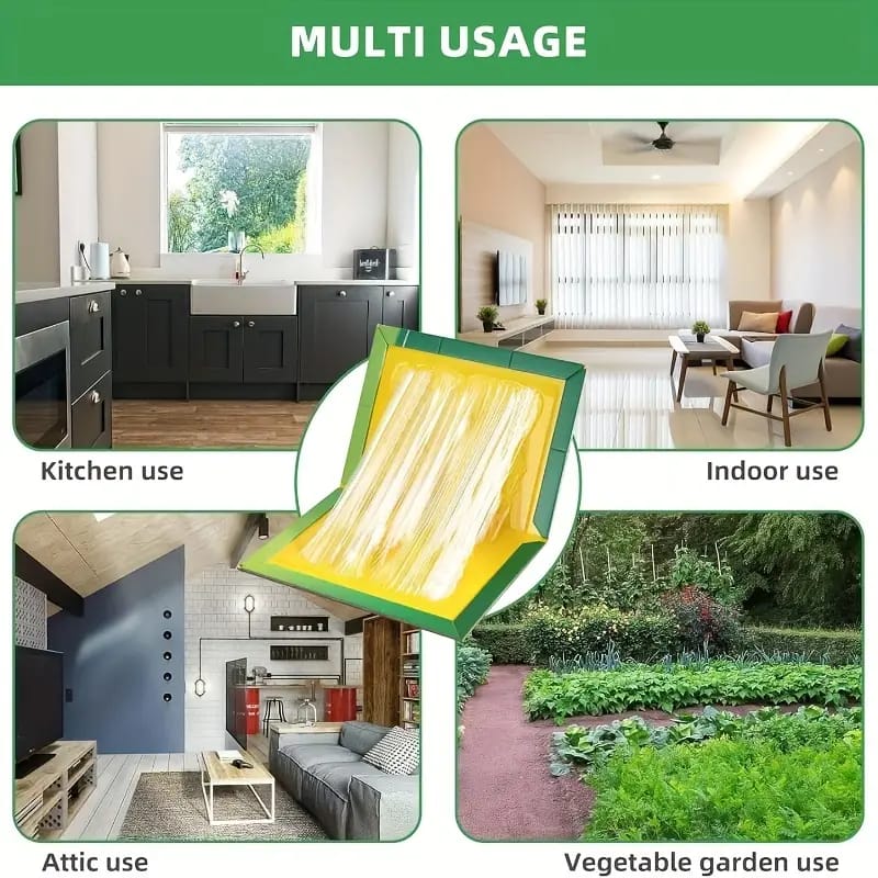 (Pack of 10) Sticky Glue Mouse Trap Book Essential Rat Catcher For Home and Dorm Cleaning