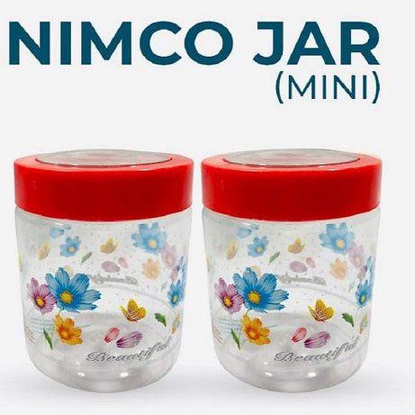 (Pack of 4) Plastic Mini Nimco Jar Storage Box For Home and Outdoor Use