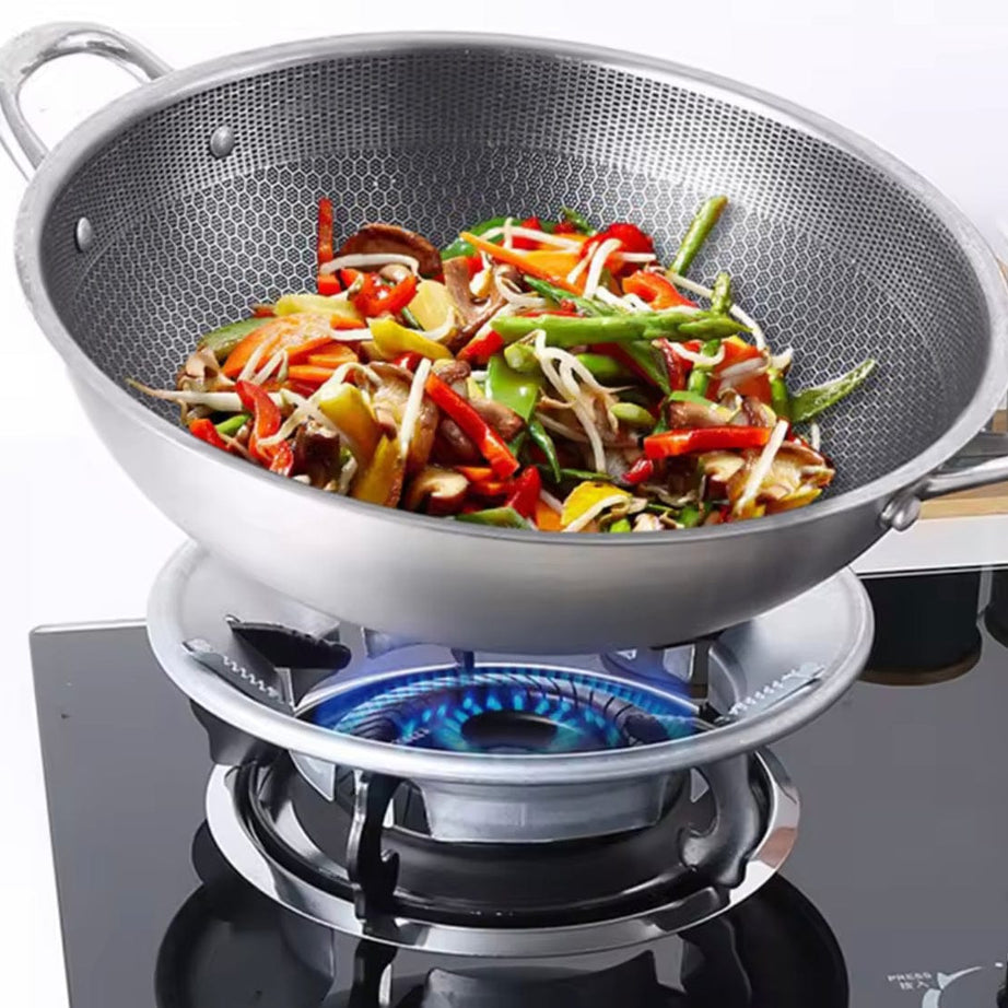 Stainless Steel Gas Stove Saver Windproof Cover Burner Stand