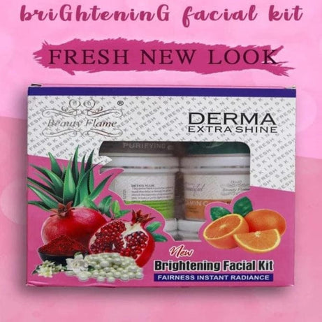 Derma Extra Shine Brightening Facial Kit | Complete Glow Treatment