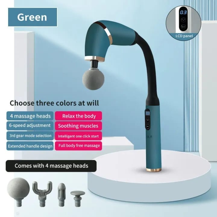 Upgrade Extension Handle Back Massage Percussion Hammer for Athletes for Muscle Pain Relief Gun