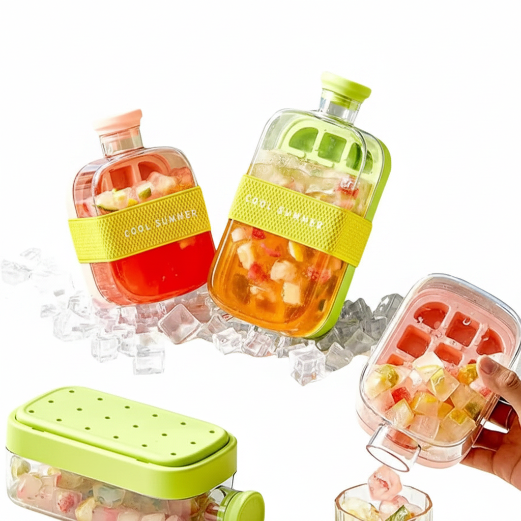 Easy Press Ice Cube Tray Bottle