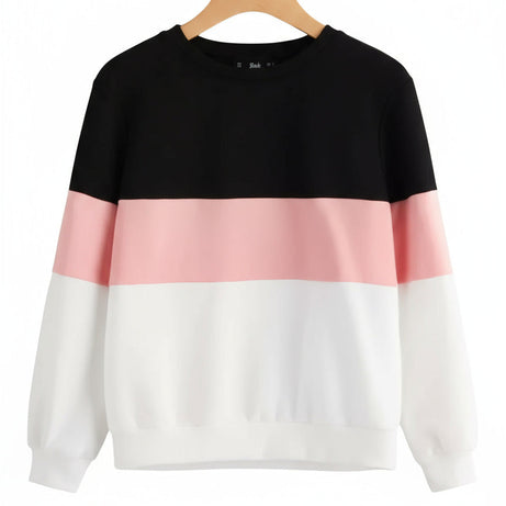 Black Pink and White Block Unisex Sweatshirt