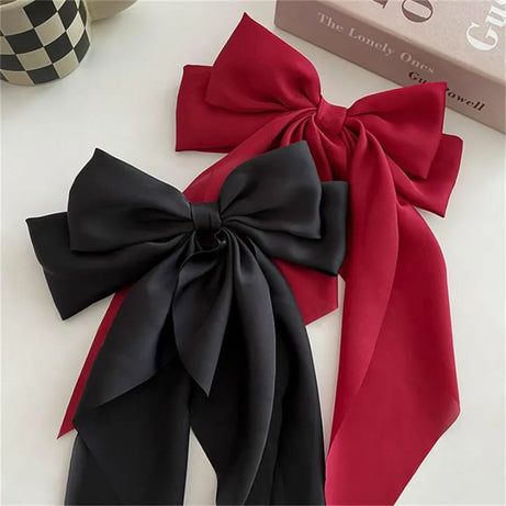 Pack of 3 Elegant Bow Ribbon Hair Clip