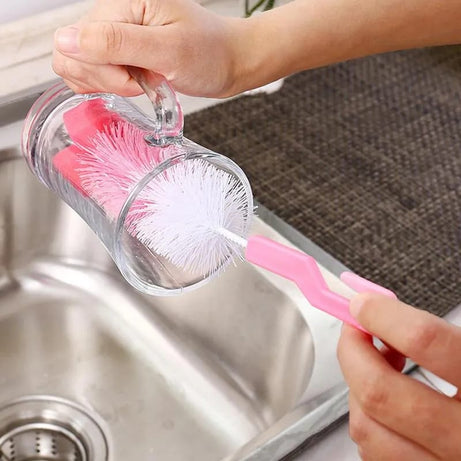 Set Of 3 Baby Bottle Brush with Nipple Cleaner