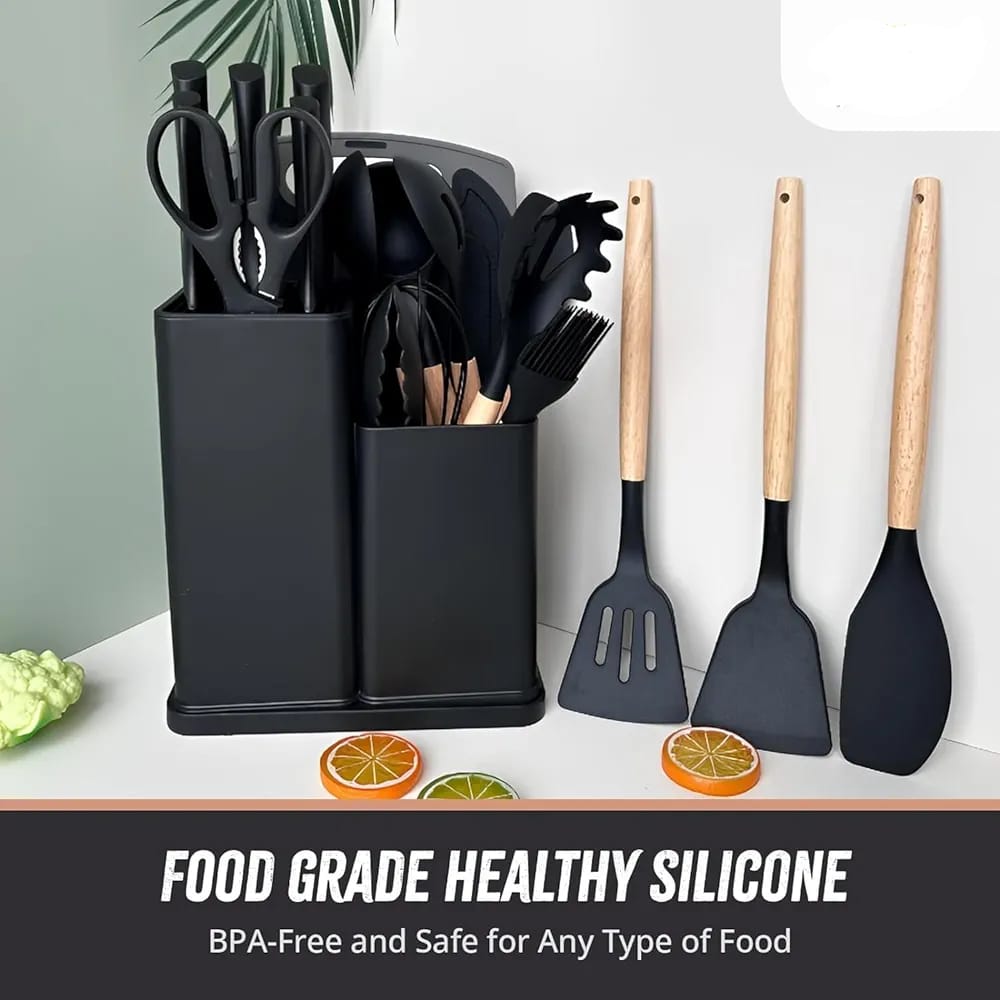 Gecheer 19-in-1 Kitchen Knife & Utensil Set