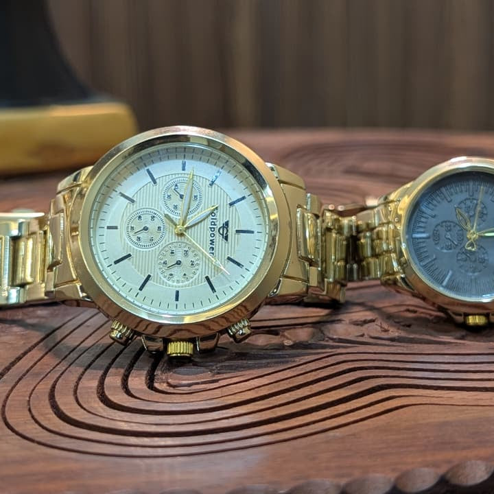 Gold TimeBond Couple Watches