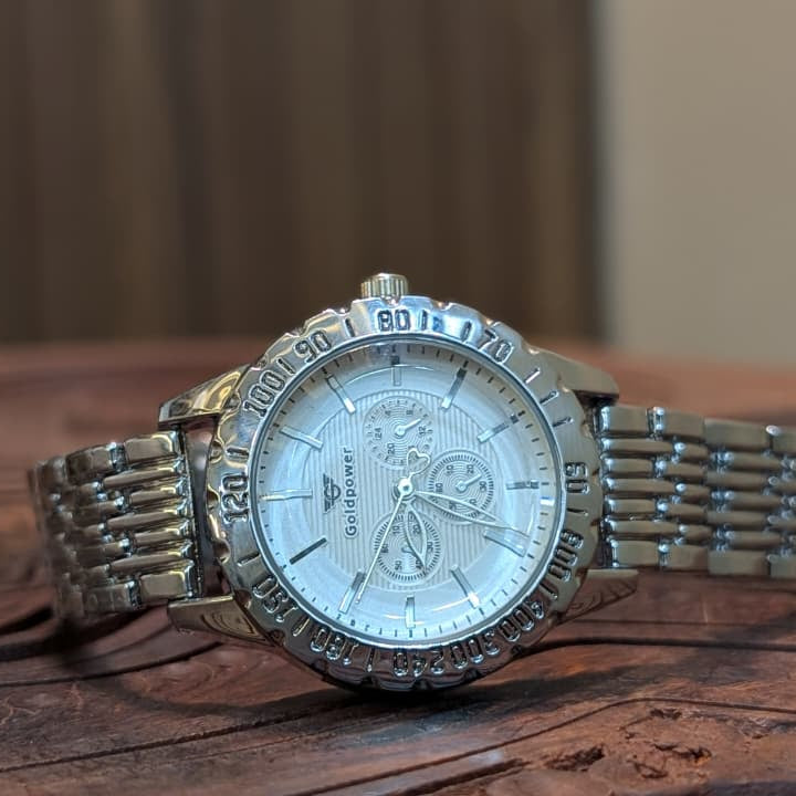 Silver Chronos Luxury Edition Watch