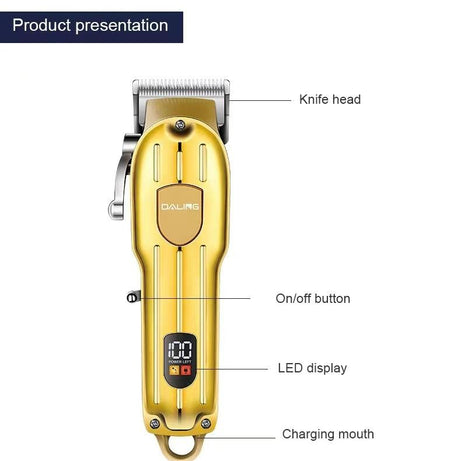 DALING Electric Hair Clipper Rechargeable Shaver Beard trimmer Professional Hair Trimmer Cordless Oil head Men Hair Cutting Machine