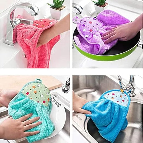 Pack of 3 Microfiber Hand Towel Kitchen/Bathroom Soft Hand Towel