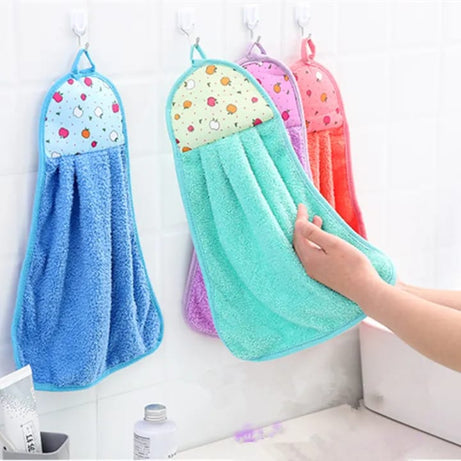 Pack of 3 Microfiber Hand Towel Kitchen/Bathroom Soft Hand Towel