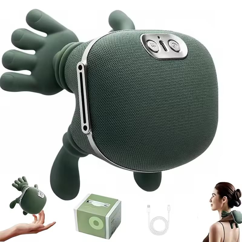 Hand Shoulder & Neck Massager with Heat | Portable Bionic Shiatsu Pain Relief