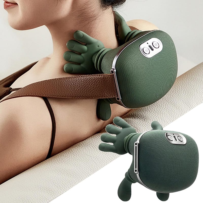 Hand Shoulder & Neck Massager with Heat | Portable Bionic Shiatsu Pain Relief