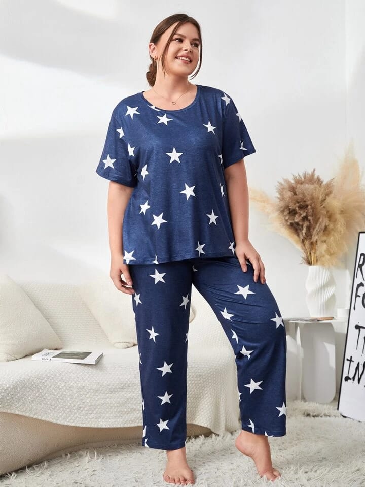 Blue Midnight Stars Nightwear