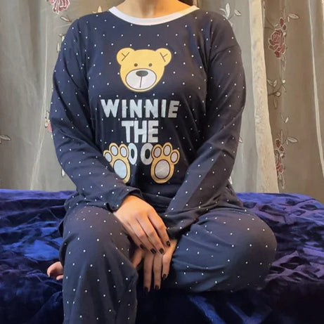 Blue Winni The Bear Night Suit