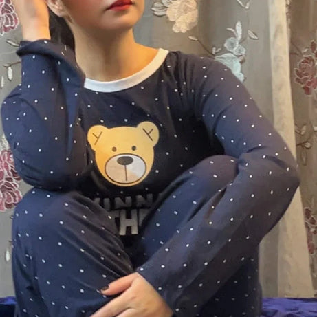 Blue Winni The Bear Night Suit