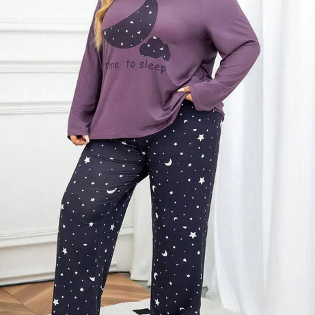 Purple Time To Sleep Nightwear