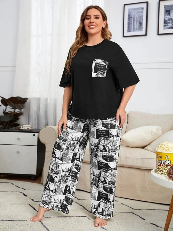 Dreams in Black & White Nightwear