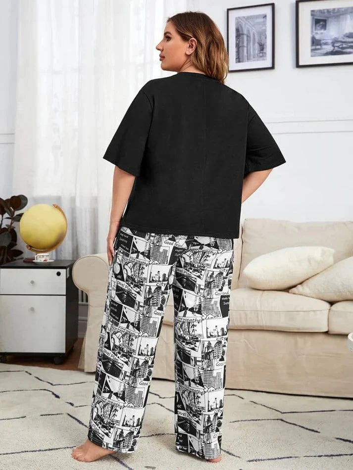 Dreams in Black & White Nightwear