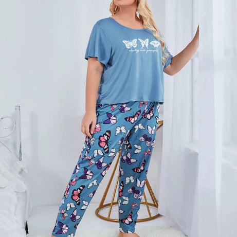 Multi Colours Butterfly Night Suit