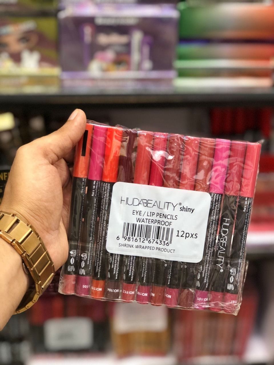 Huda Beauty Eyes & Lipstick Pencil 12-Pcs Set