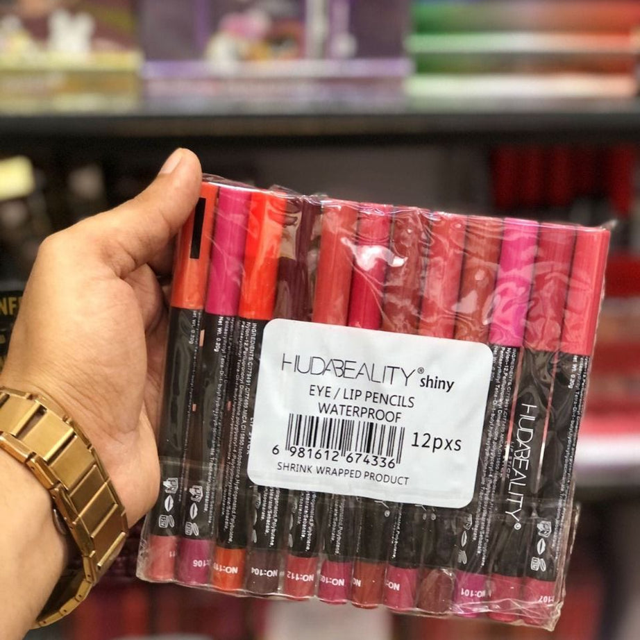 Huda Beauty Eyes & Lipstick Pencil 12-Pcs Set