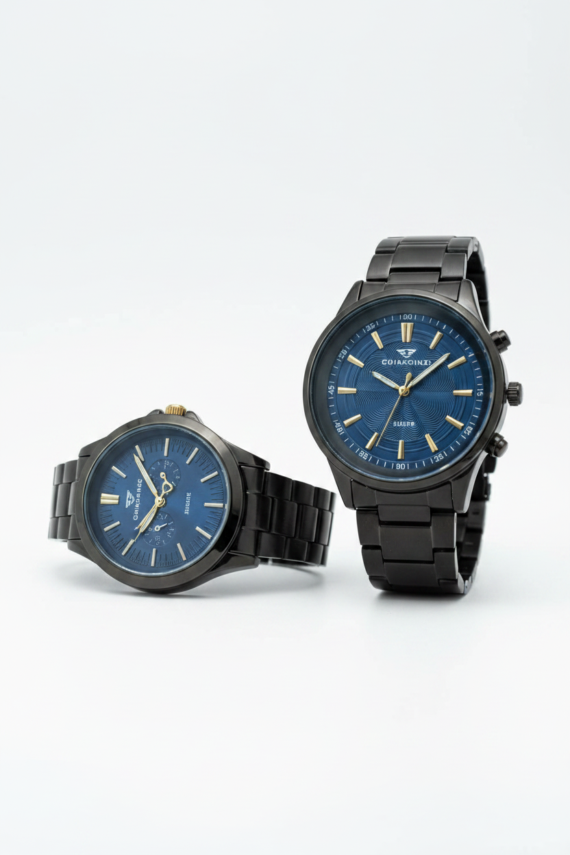 GoldenPower Eternal Blue – Couple Watches Set