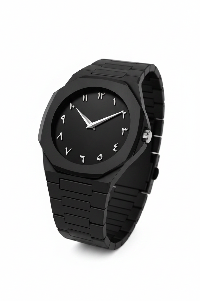 Black Royal Arabic Aura Watch