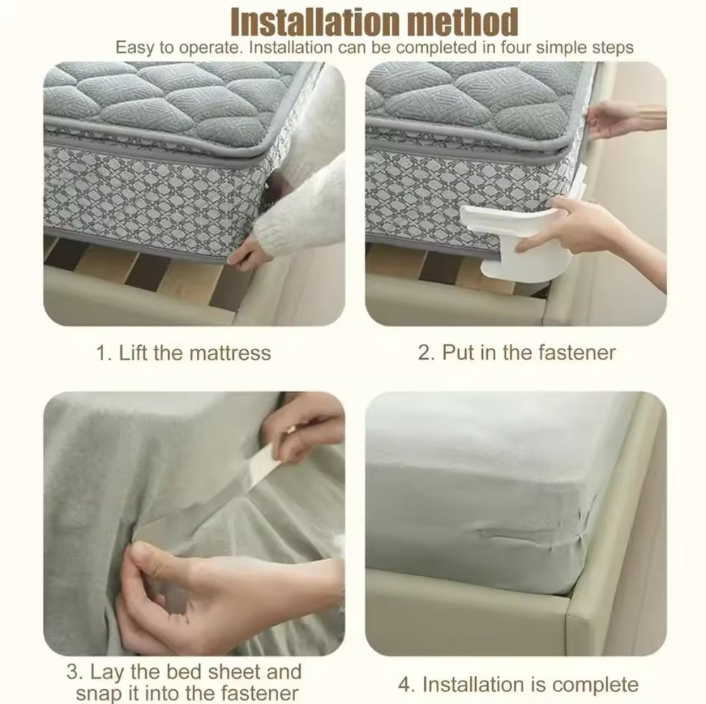 4 Pcs Bed Sheet Corner Clips