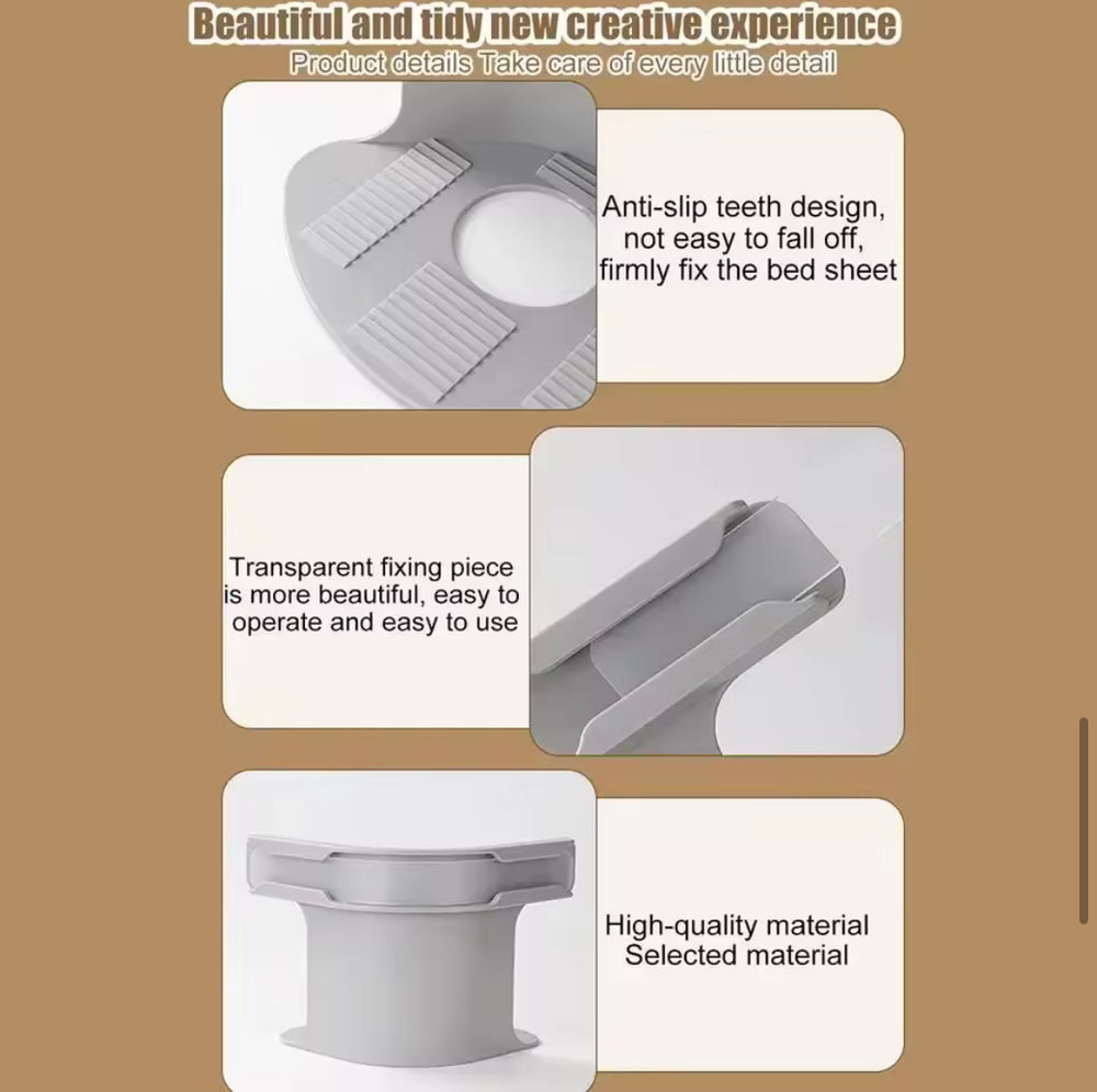 4 Pcs Bed Sheet Corner Clips
