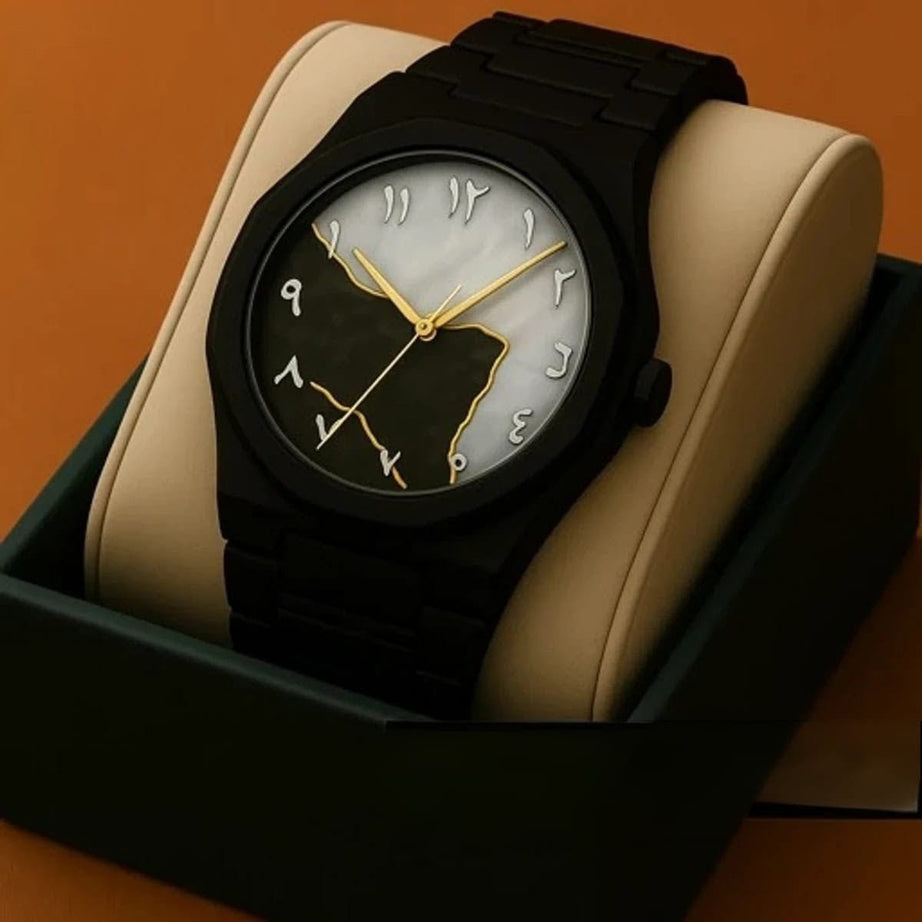 Black Classic Arabic Aura – Marble Storm Edition