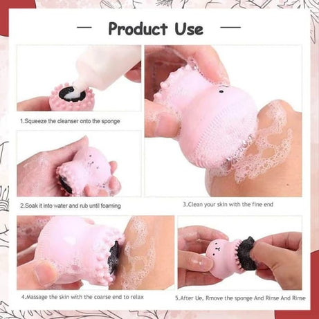Octopus Shape Silicone Sponge