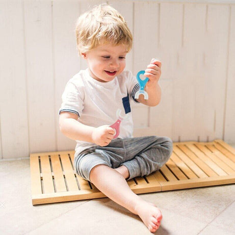 U Shaped Silicon Toothbrush for kids with Soft Bristle 360 Degrees