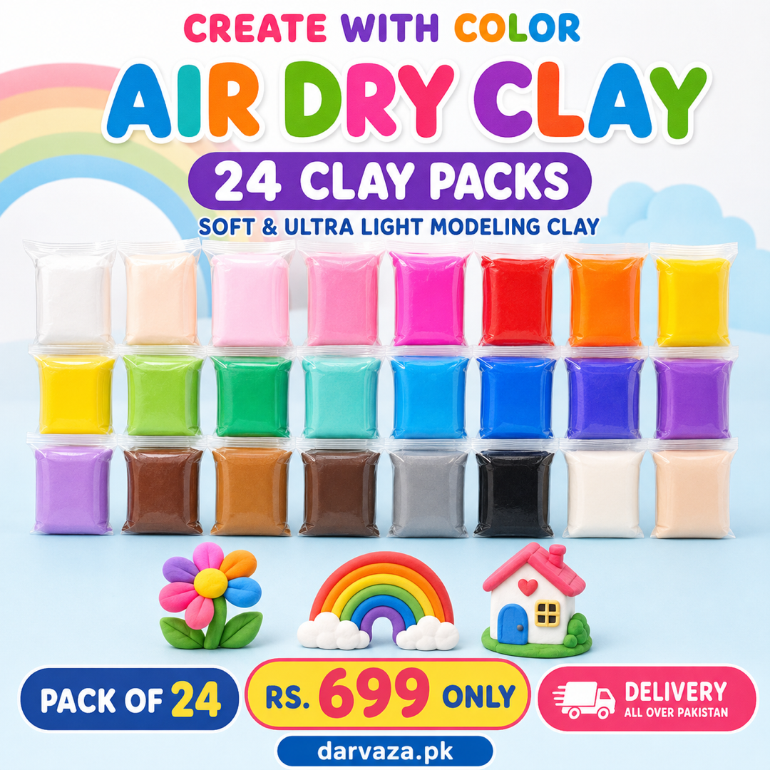 Air dry 24 Colorful Soft Clay Pack