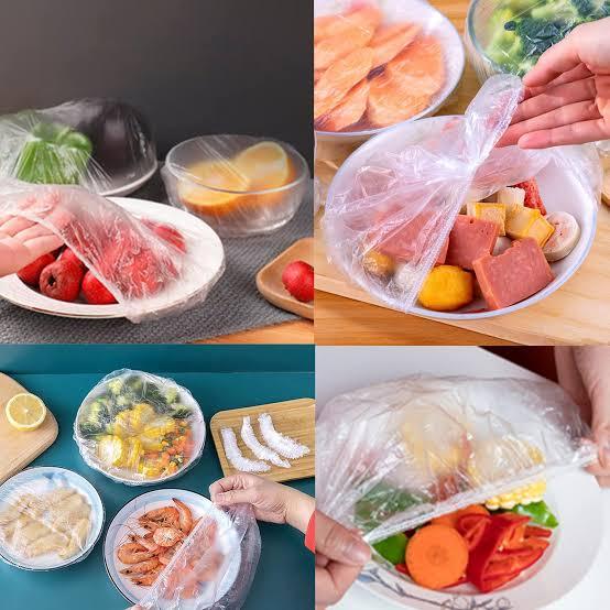 Disposable Plastic Food Wrap 100Pcs