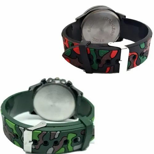 (Pack of 2) Force Time Army Analog Wristwatch For Men and Boys