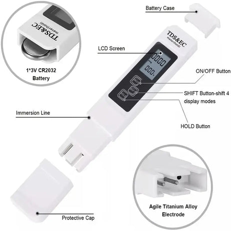 Water Quality Tester Drink Water TDS Meter Pen