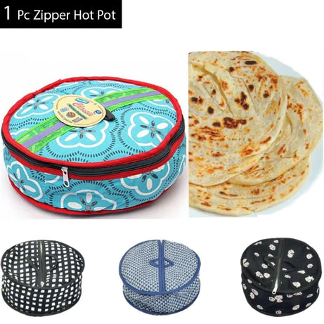 Cotton Zip Roti Box