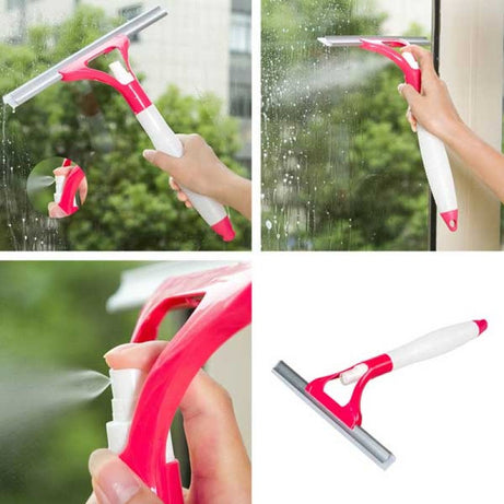 Buy 1 Get 2 Free Offer Glass Window Wiper Cleaner with Spray Bottle 3 Pcs Rs 999