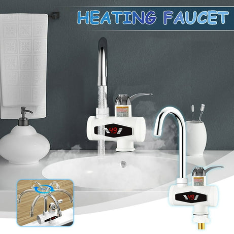 Tankless Electric Instant Tap Hot Water Heater Faucet For Kitchen Use