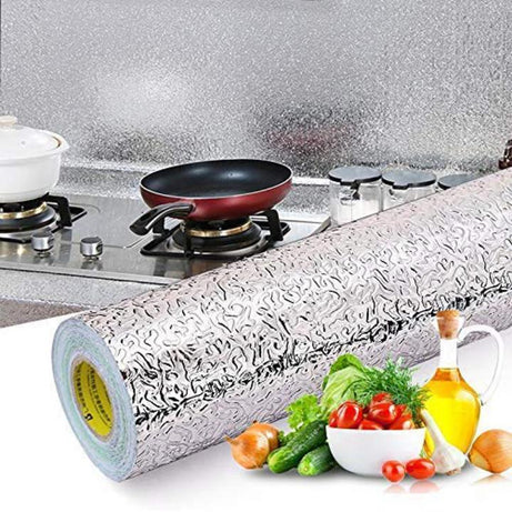 40x200cm Aluminium Foil Sticker Silver