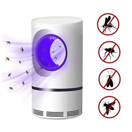 USB Power Electric Indoor Mosquito and Insect Killer With UV Light LED Mosquito Lamp Non-Toxic No Zapper Suction Fan