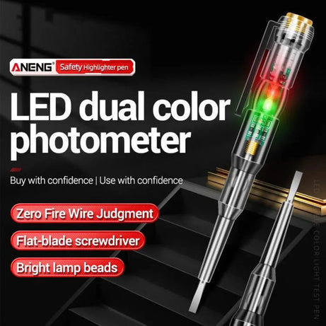 Dual Circuit Electrical Voltage and Current Tester Pen