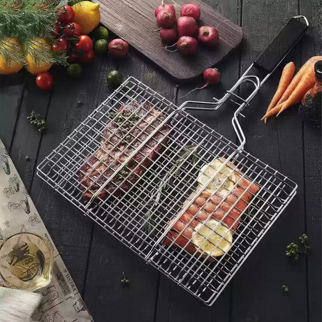 Multi Purpose Stainless Steel Barbecue Portable BBQ Grill Roast Grilling Tray Rs 1499