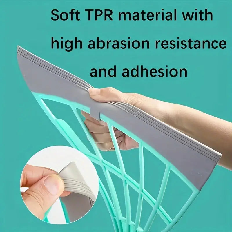 Plastic Silicone Wiper Broom Durable Floor and Glass Home Cleaning Tool with Long Handle