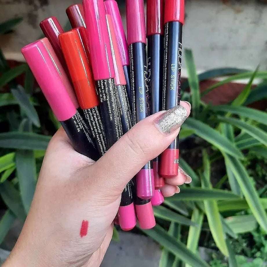 Huda Beauty Eyes & Lipstick Pencil 12-Pcs Set