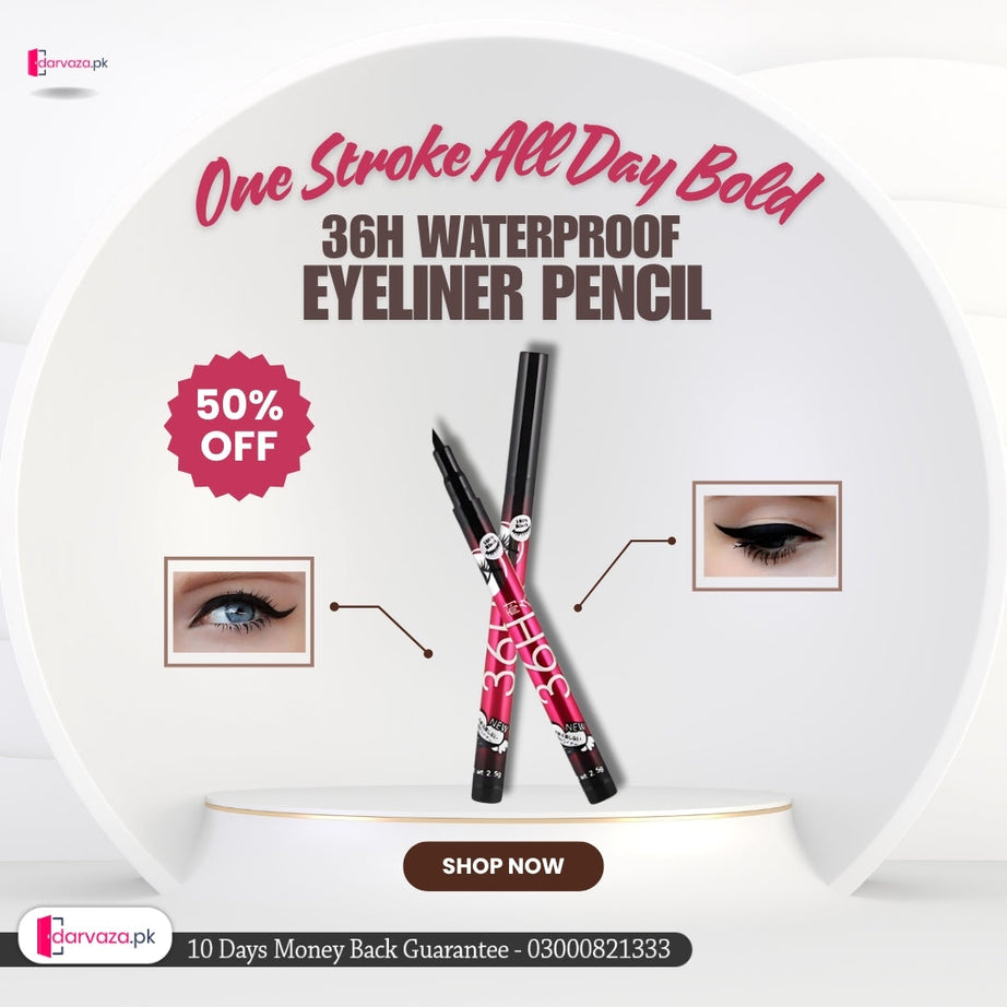 36h Waterproof Eyeliner Pencil Black