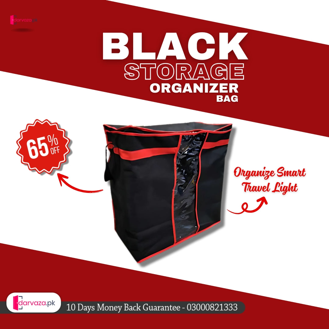 Black Storage Organizer Bag
