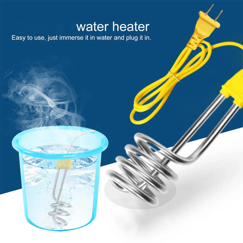 Electric Water Heating Rod for Heating Water in container like Bucket Basin Bath tub mini inflatable Swimming Pool and More